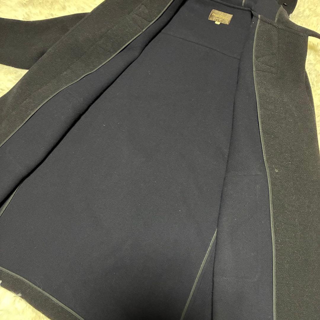 【美品】Paul Stuartポールスチュアートダッフルロングコートウールト