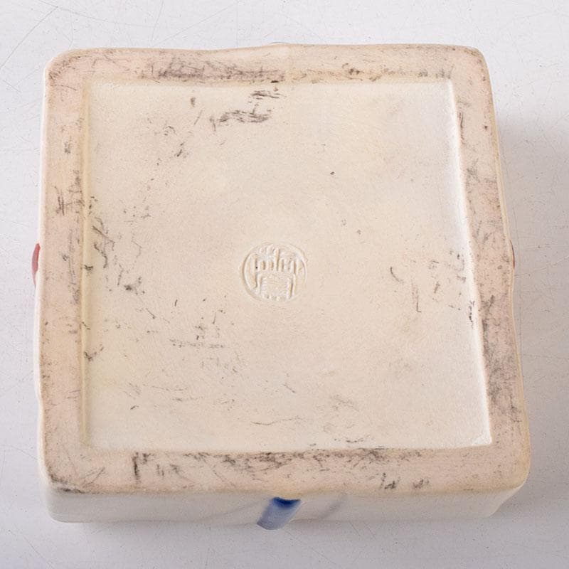 joshie　京焼　平安桐鳳造　仁清写玄猪包香合　共布共箱　V　R8150