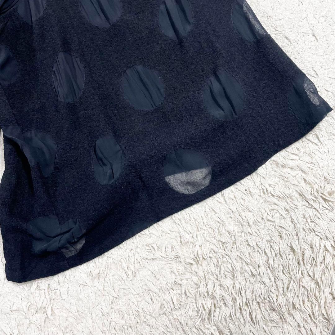 ✨美品　ヨウジヤマモト プリュスノアール　ガウチョパンツ　巻きパンツ　水玉　3