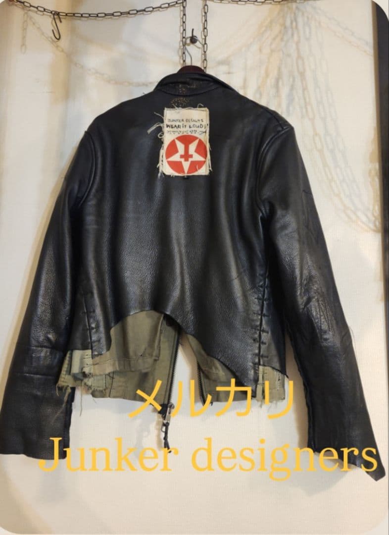 junker designers ミリタリーレザージャケットロイヤルフラッシュ