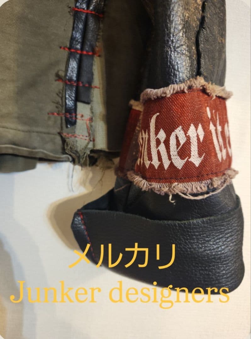 junker designers ミリタリーレザージャケットロイヤルフラッシュ