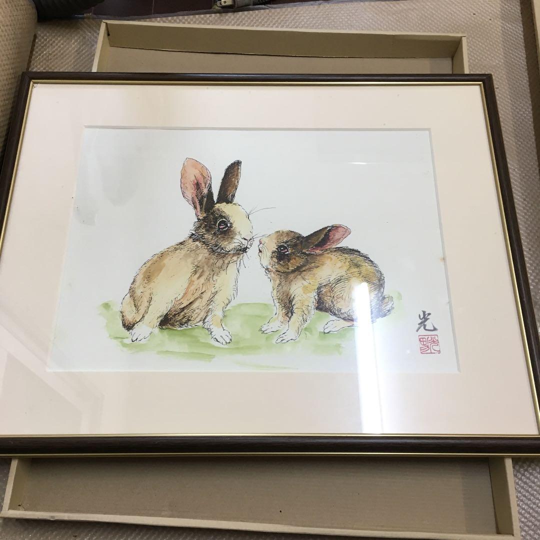 0480　新宅光男  卯 うさぎ   太陽美術協会 会友