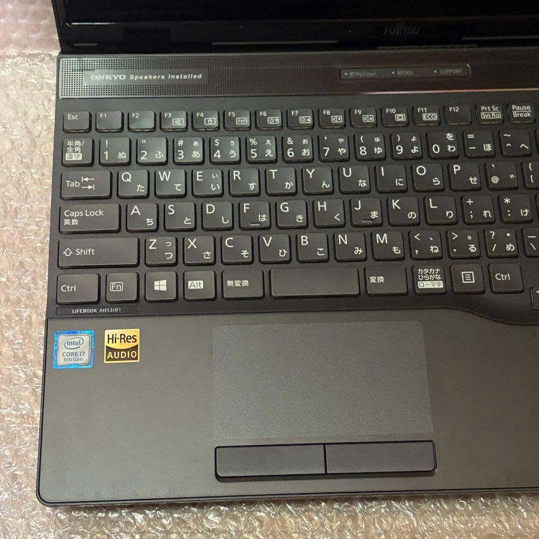 富士通 AH53/D1 i7-8565U 256GB SSD 訳有オフィス付