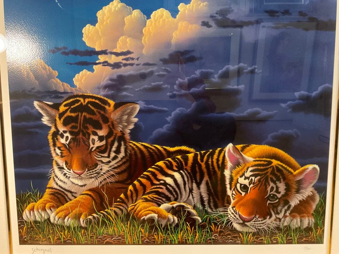 シム・シメール「母に抱かれて」ジークレー　直筆サイン・エディション・作品保証書有