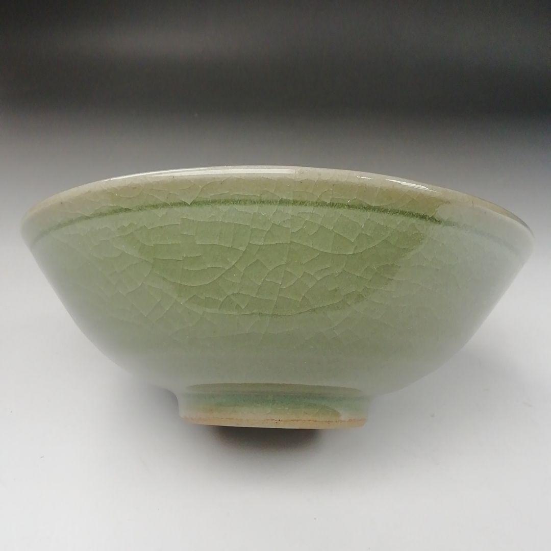 Ｔ４００　茶碗　『高麗写　平茶碗』『清峰 造』　共箱　抹茶碗　茶道具