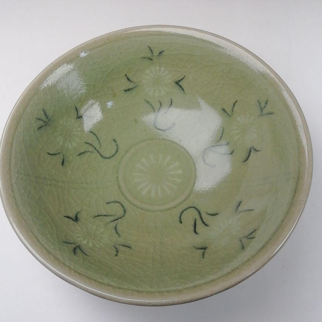 Ｔ４００　茶碗　『高麗写　平茶碗』『清峰 造』　共箱　抹茶碗　茶道具