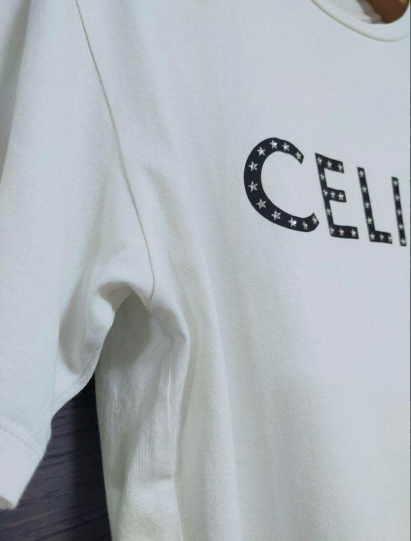 CELINE 星柄ロゴ Tシャツ