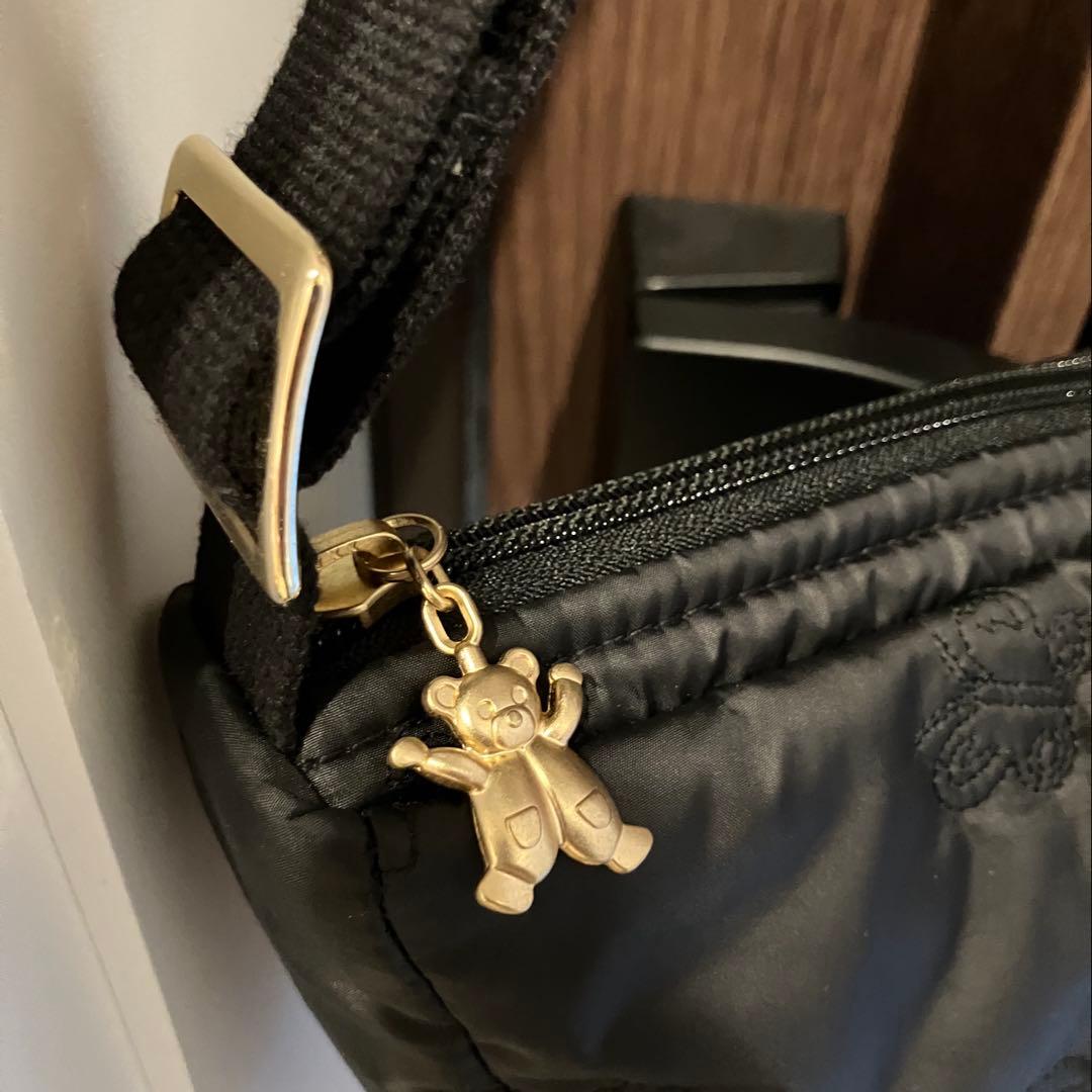 FEILER フェイラー　ハイジ　ハーフムーンバッグ　ショルダーバッグ　ブラック