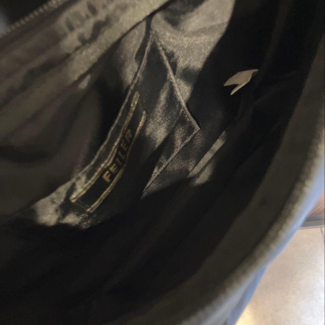 FEILER フェイラー　ハイジ　ハーフムーンバッグ　ショルダーバッグ　ブラック