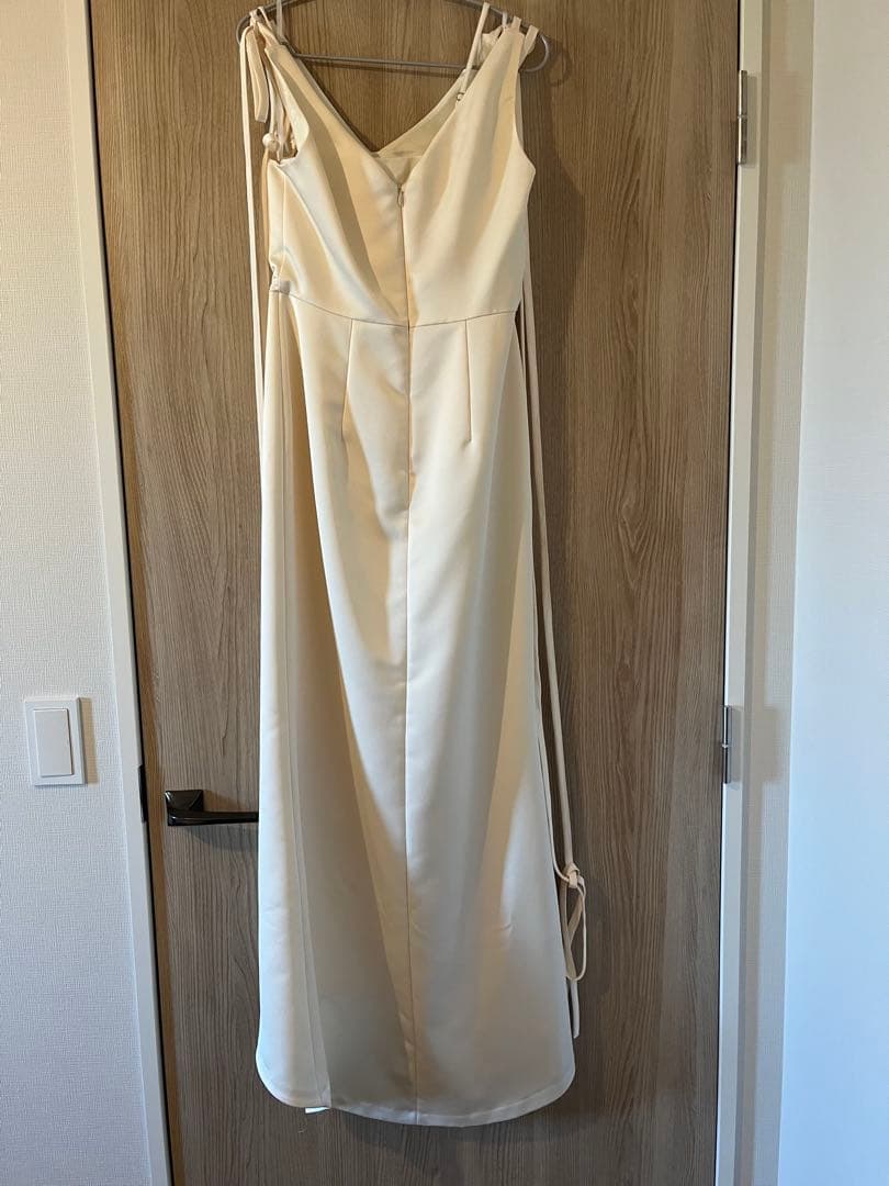 kaene サテンリボンドレス　オフホワイト 34