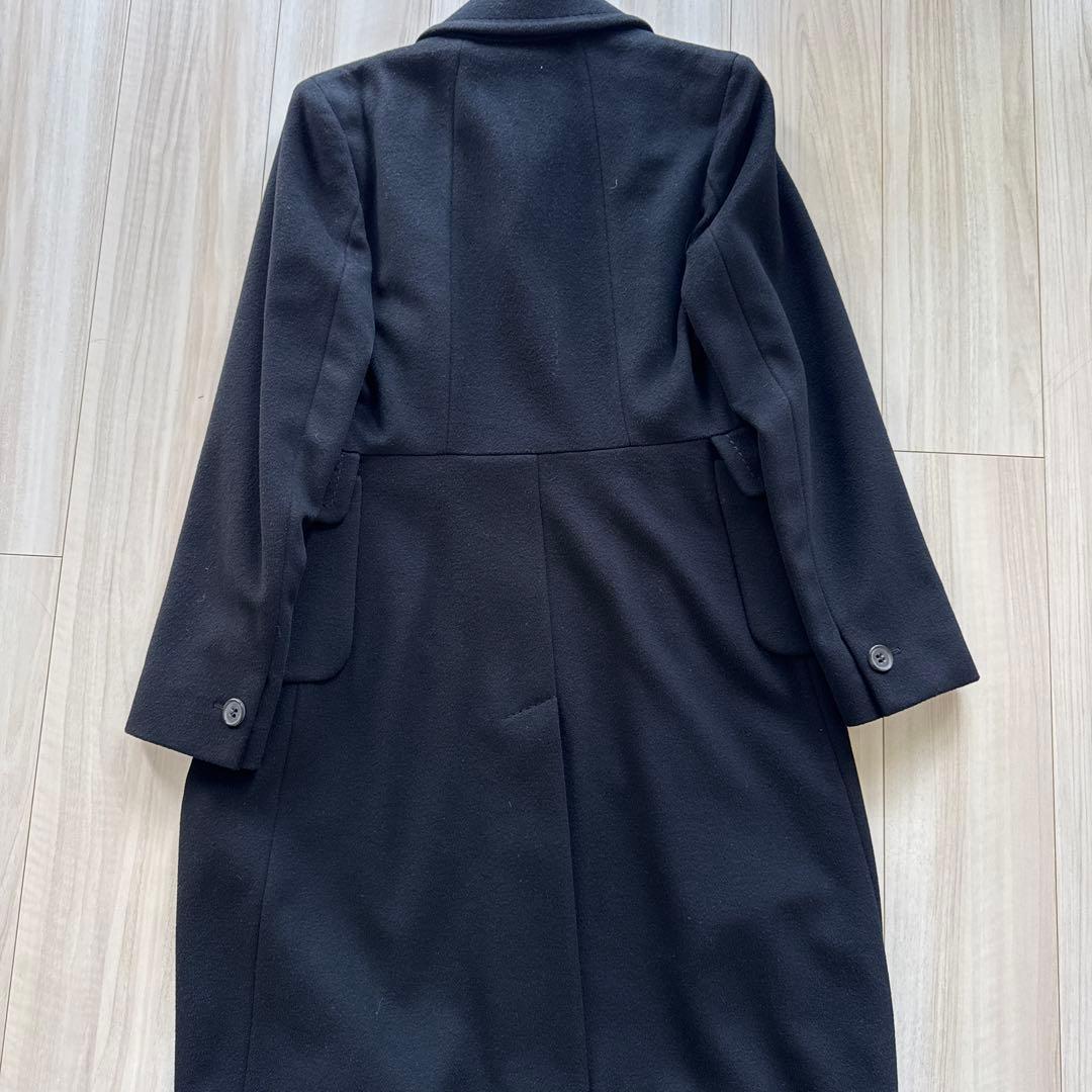 未使用に近いマックスマーラMAXMARA ウールコート　ブラック