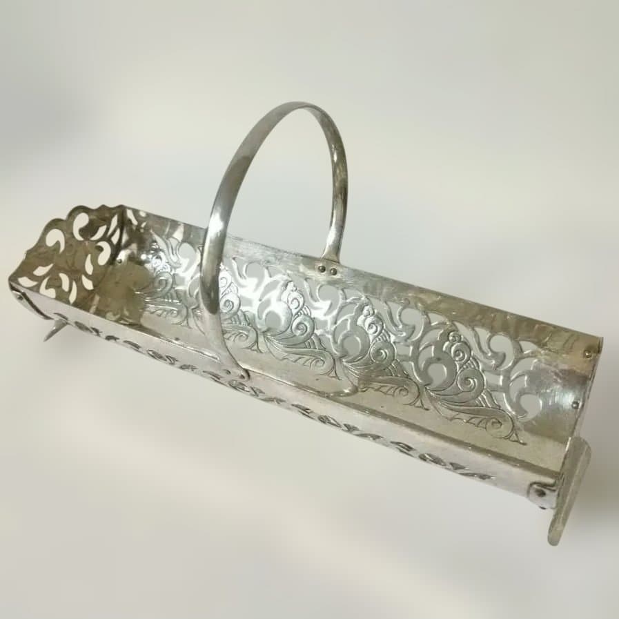 ビスケットホルダー⑦　シルバープレート　EPNS ヨーマン社　イギリス製