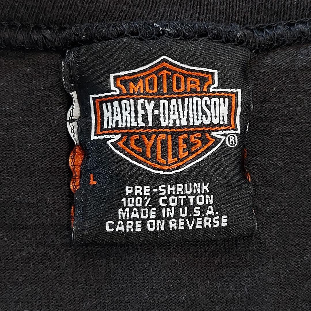 ハーレーダビッドソン ノースリーブTシャツ 00s USA製 L 黒 14742