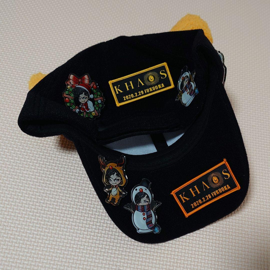 GACKT KHAOS ライブグッズ キャップ 猫耳 ワッペン