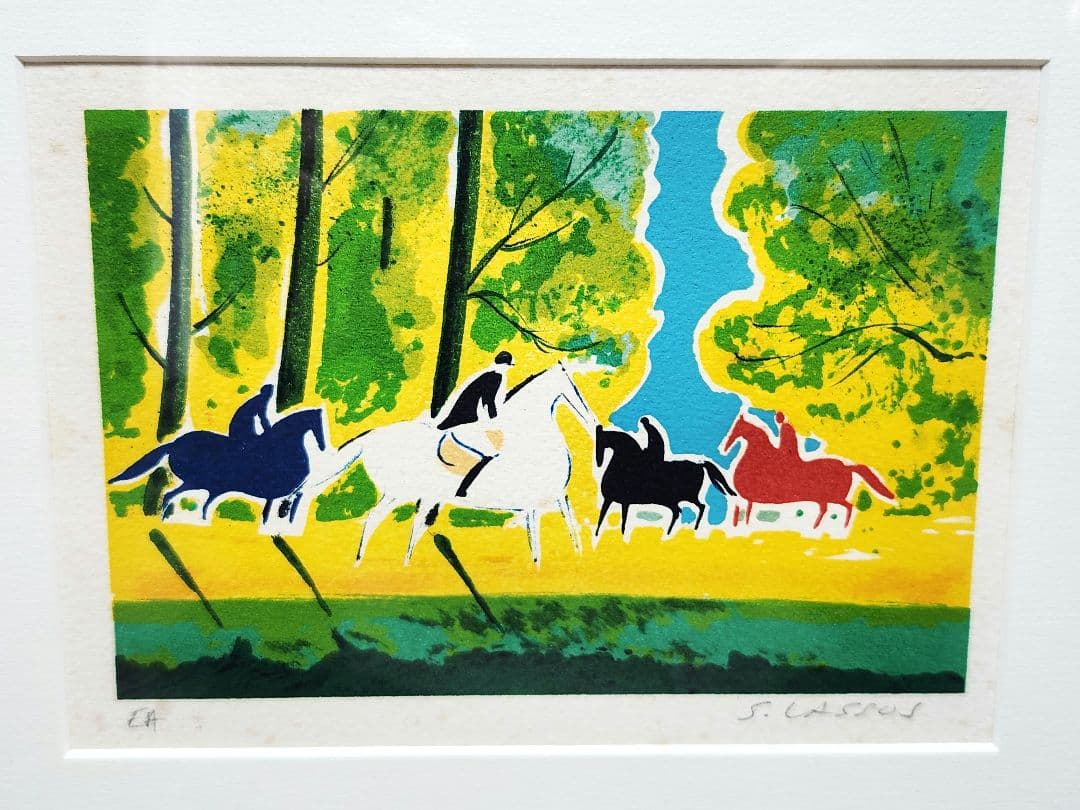 Serge Lassus セルジュラシス 乗馬 EA リトグラフ