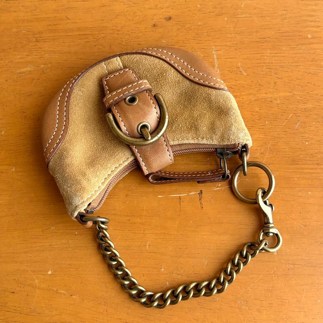 vintage coach オールドコーチ チャーム キーチェーン ブラウン