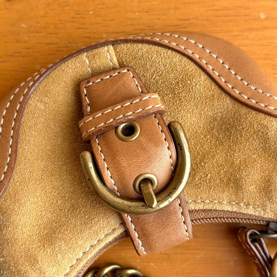 vintage coach オールドコーチ チャーム キーチェーン ブラウン