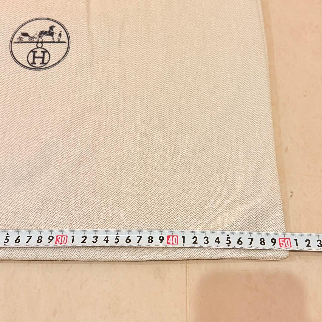 HERMES エルメス バッグ 保存袋 布袋 ショッパー へリボーン柄 特大