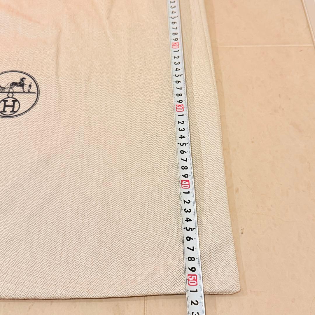 HERMES エルメス バッグ 保存袋 布袋 ショッパー へリボーン柄 特大