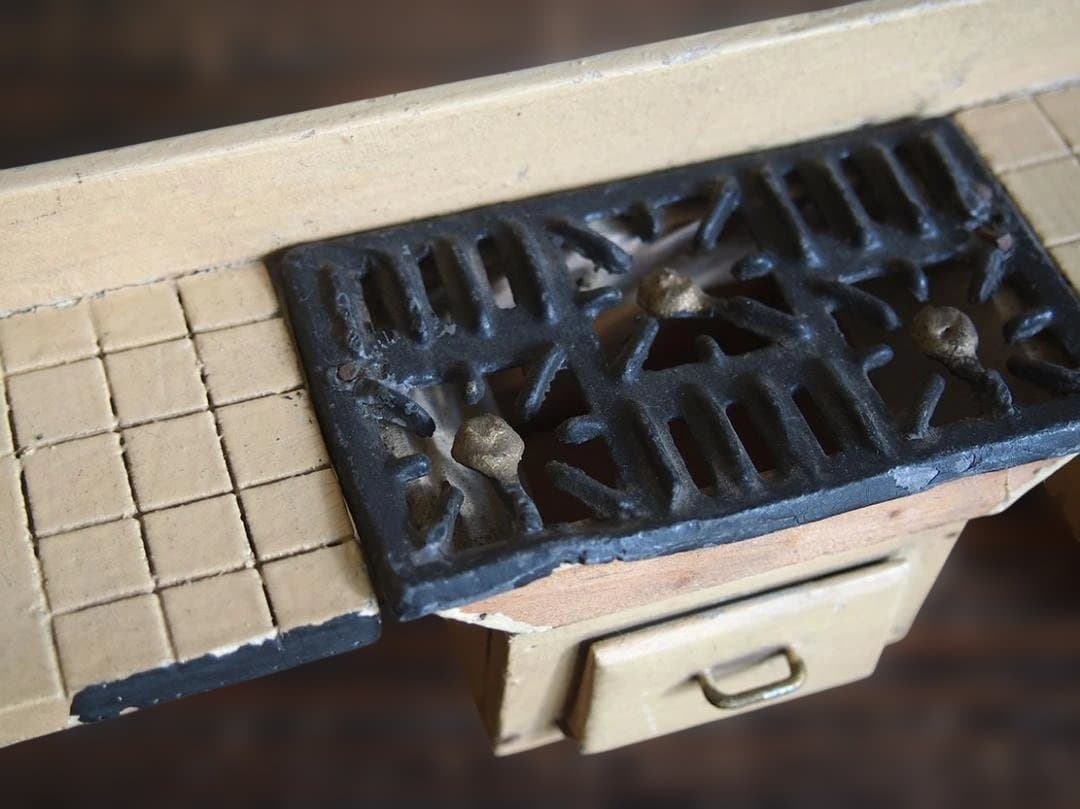 木製ドールハウス 家具 6点セット キッチン ミニチュア アンティーク/K321