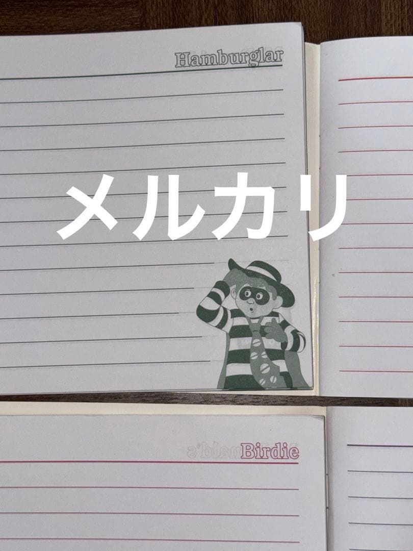 ヴィンテージ 海外 マクドナルド ノート メモ帳 ミールトイ フルコンプ 未使用