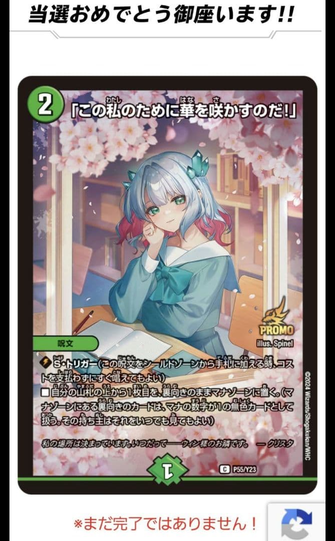 新品未開封 この私のために華を咲かすのだ プロモ