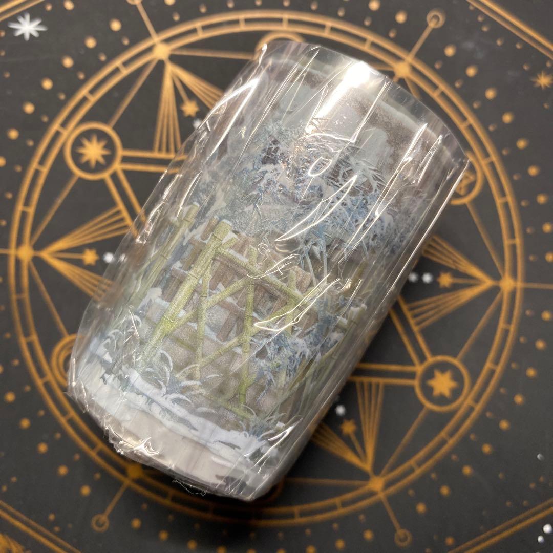 【9390】海外　マステ　5m巻　PETマスキングテープ　竹垣　冬　装飾系