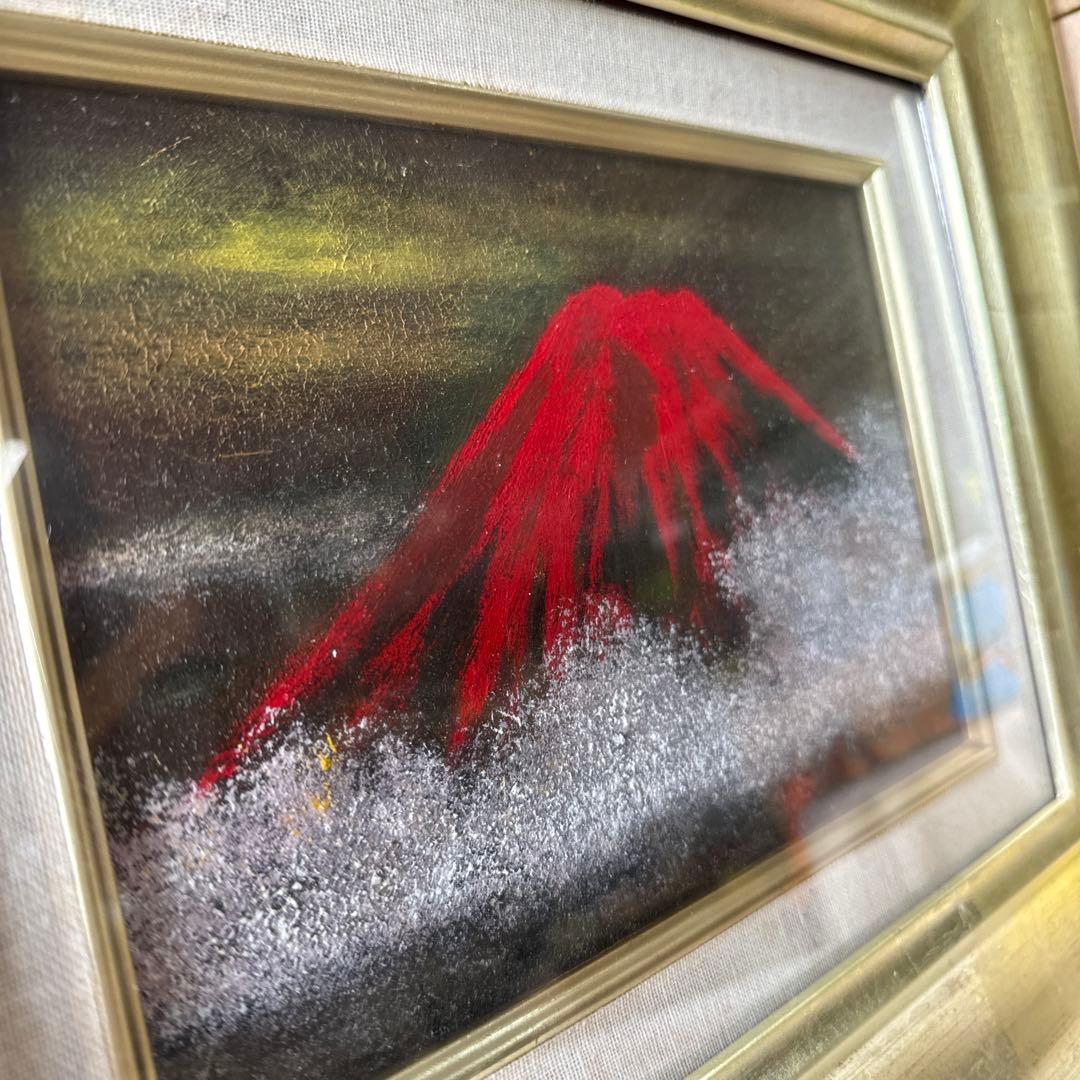 油絵SM 赤富士　新品未使用