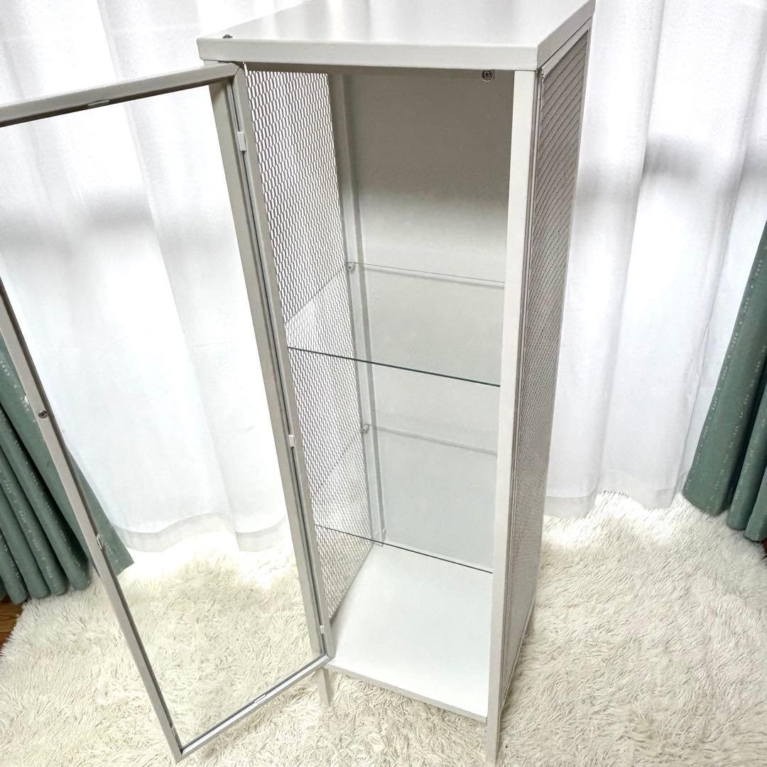 IKEA BAGGEBO バッゲボー ガラス扉 キャビネット 完成品
