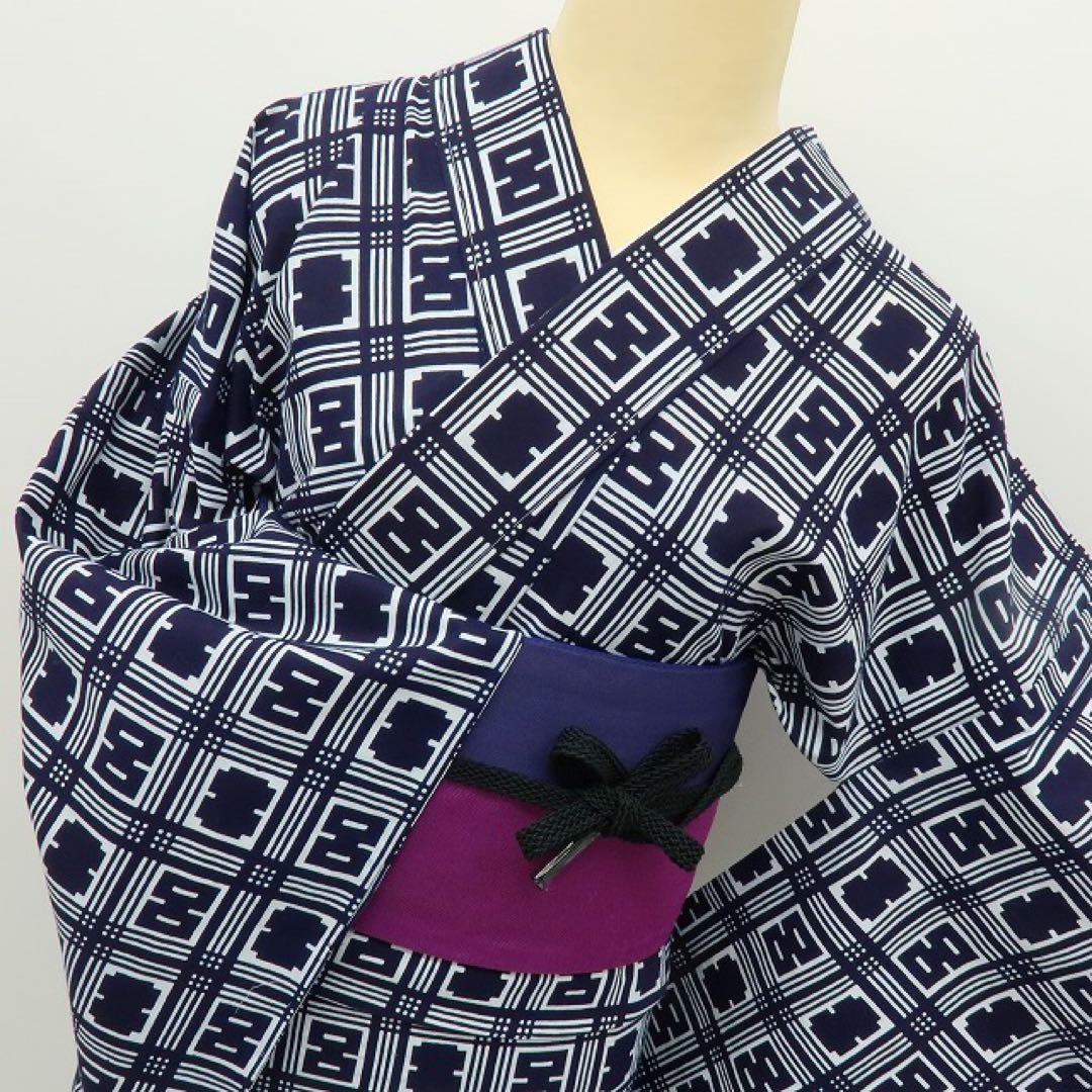 けいちゃん✺美品 竺仙 トールサイズ 仕付け糸付き 高級浴衣 A2699