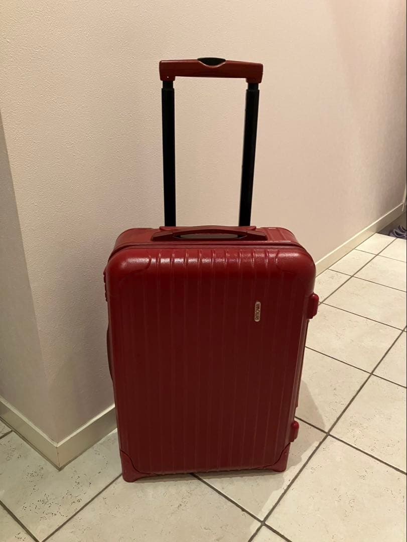 【訳あり】リモワ　サルサ　2輪　機内持込サイズ　レッド