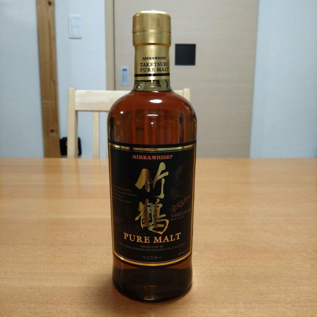 【稀少】◆ニッカウヰスキー◆竹鶴ピュアモルト◆黒ラベル◆終売品◆700ml◆1本