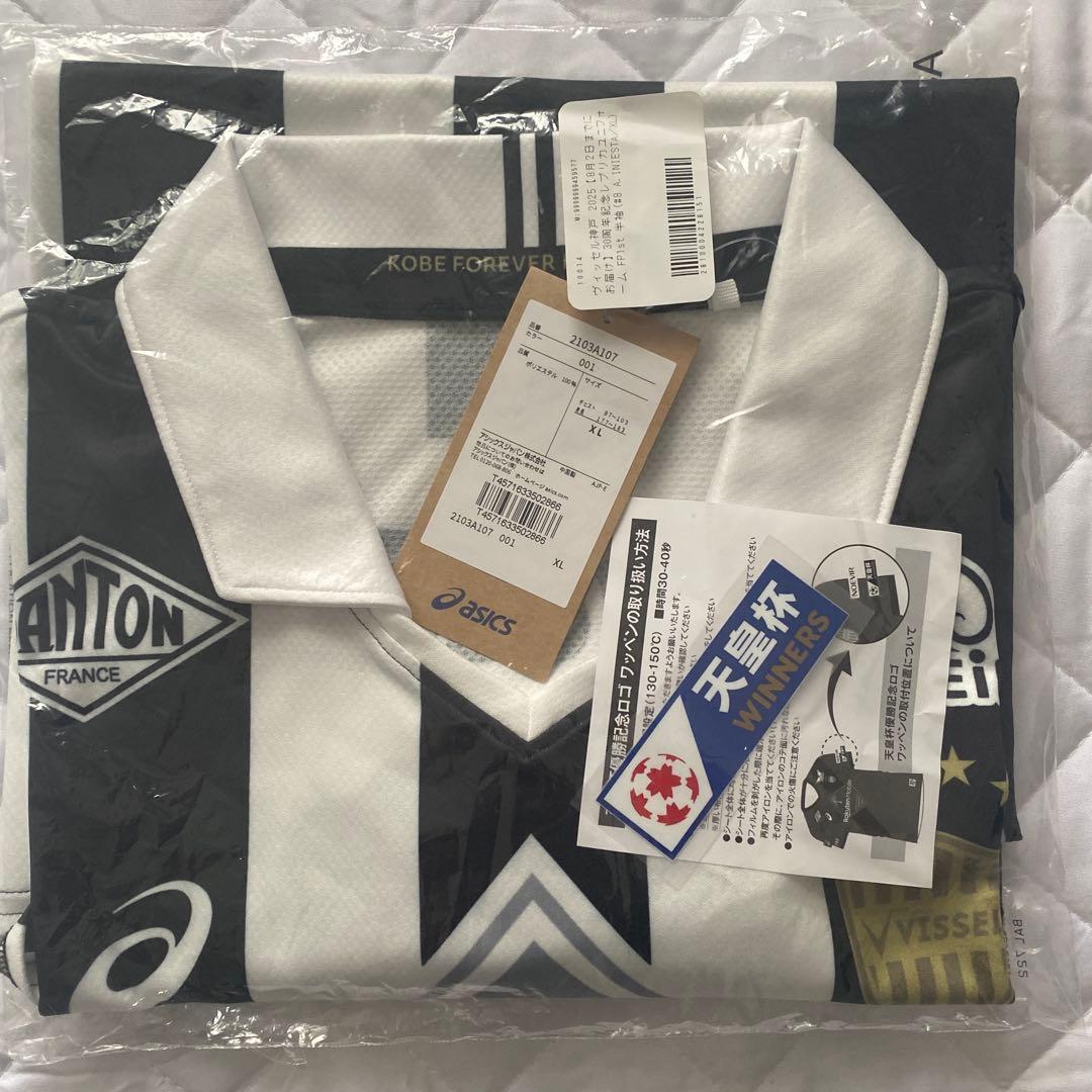 ヴィッセル神戸　30周年記念ユニフォーム レプリカ　イニエスタ　XL