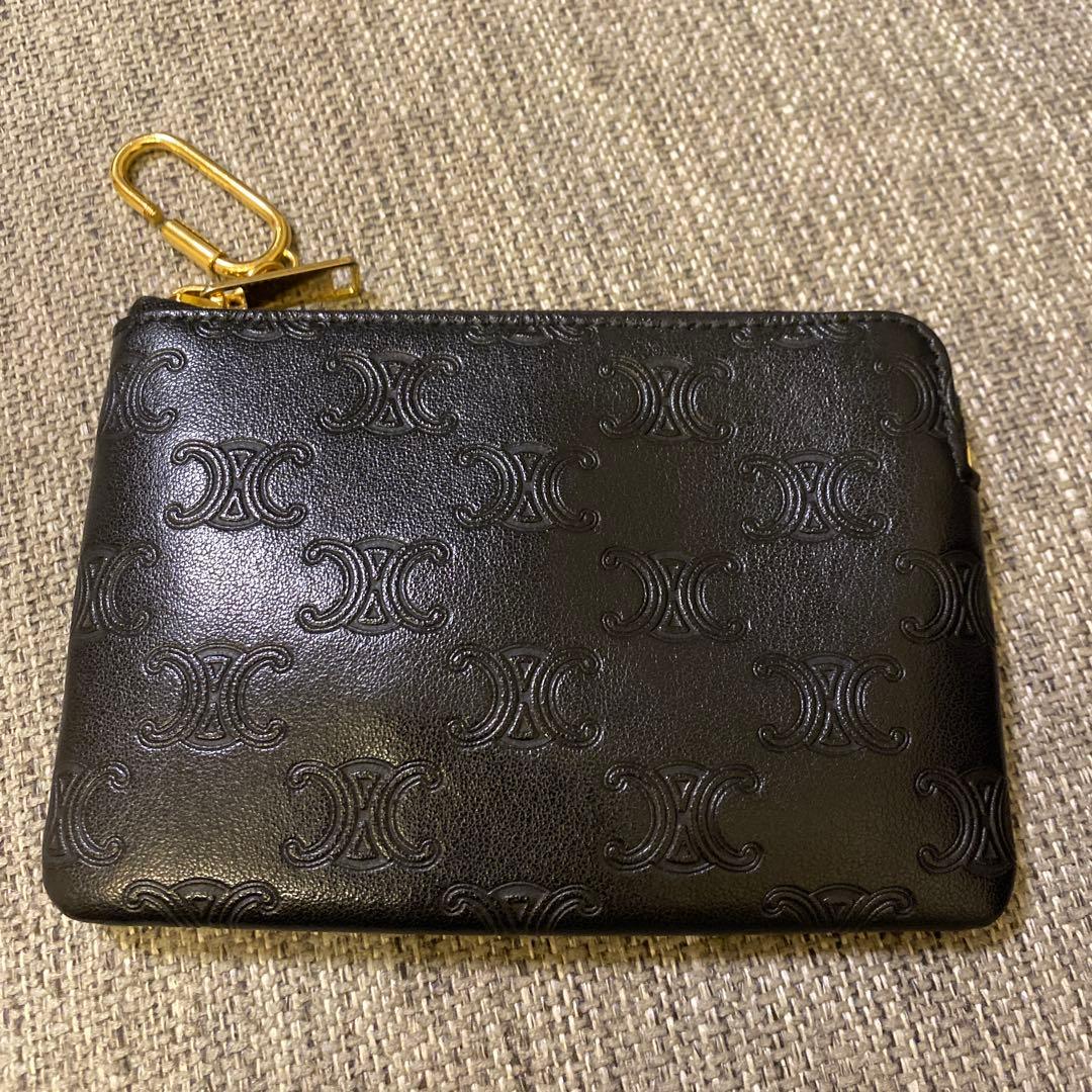 【正規品】セリーヌ　CELINE 黒 レザー ケース 財布　カードケース