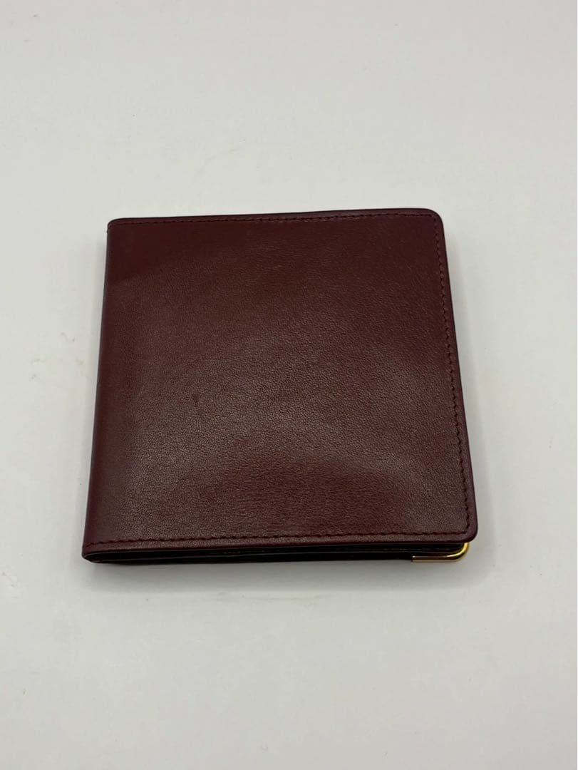 【カルティエ】二つ折り財布　レザー　本革