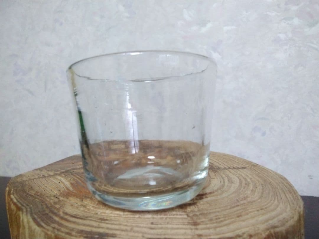 レトロ　気泡ガラス製　お猪口　酒器　グラス　明治　大正