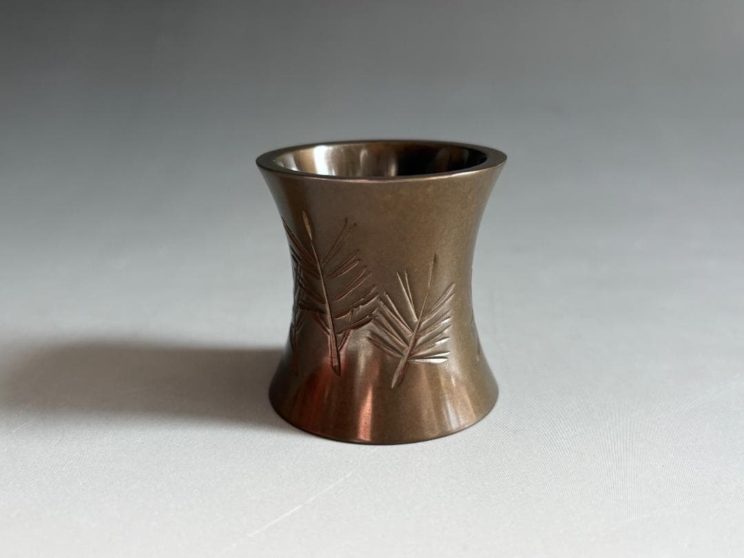 15代大西清右衛門　浄心　松竹梅　唐銅　蓋置　茶道具