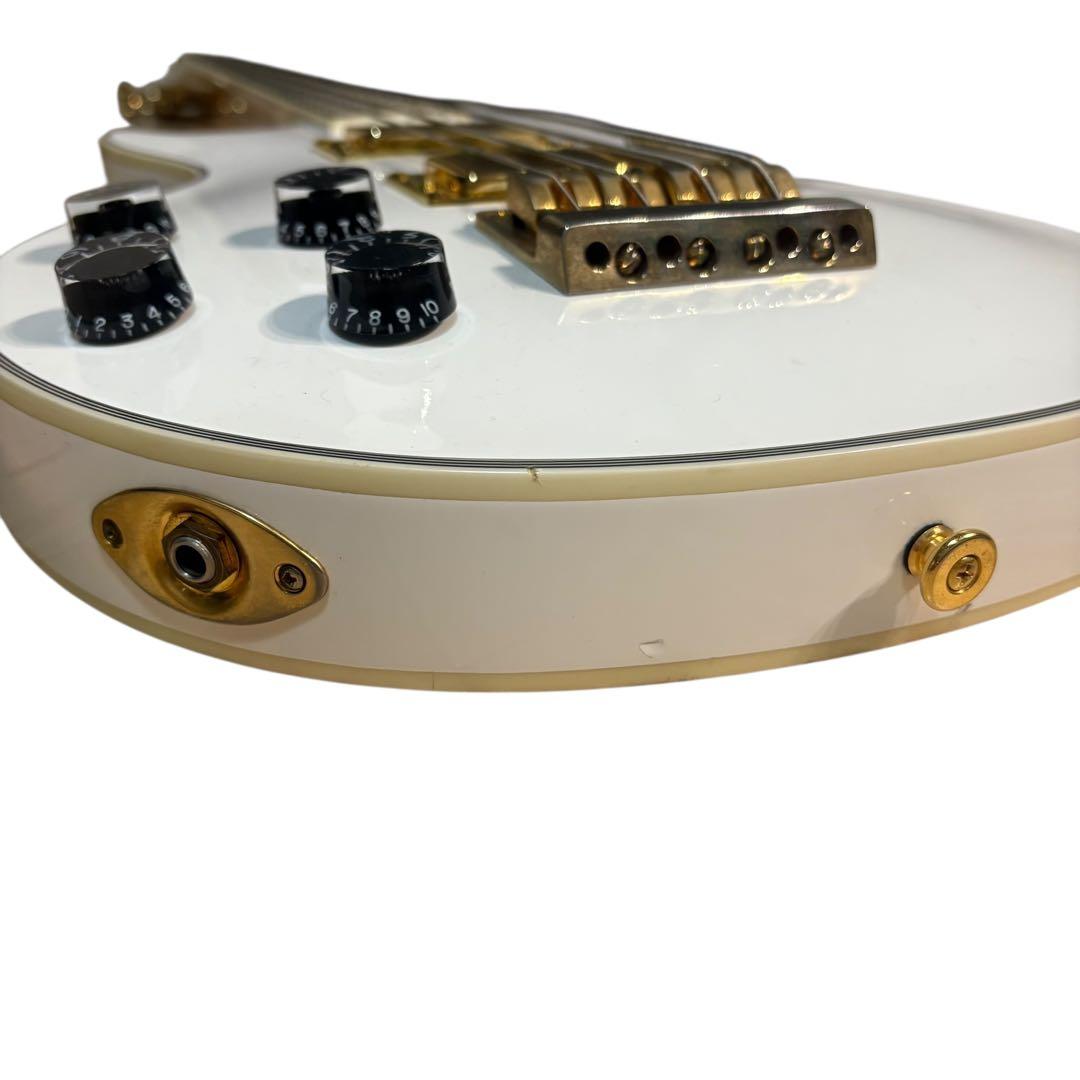 レフティー 左利き GrassRoots レスポール ベース 白 ソフトケース付