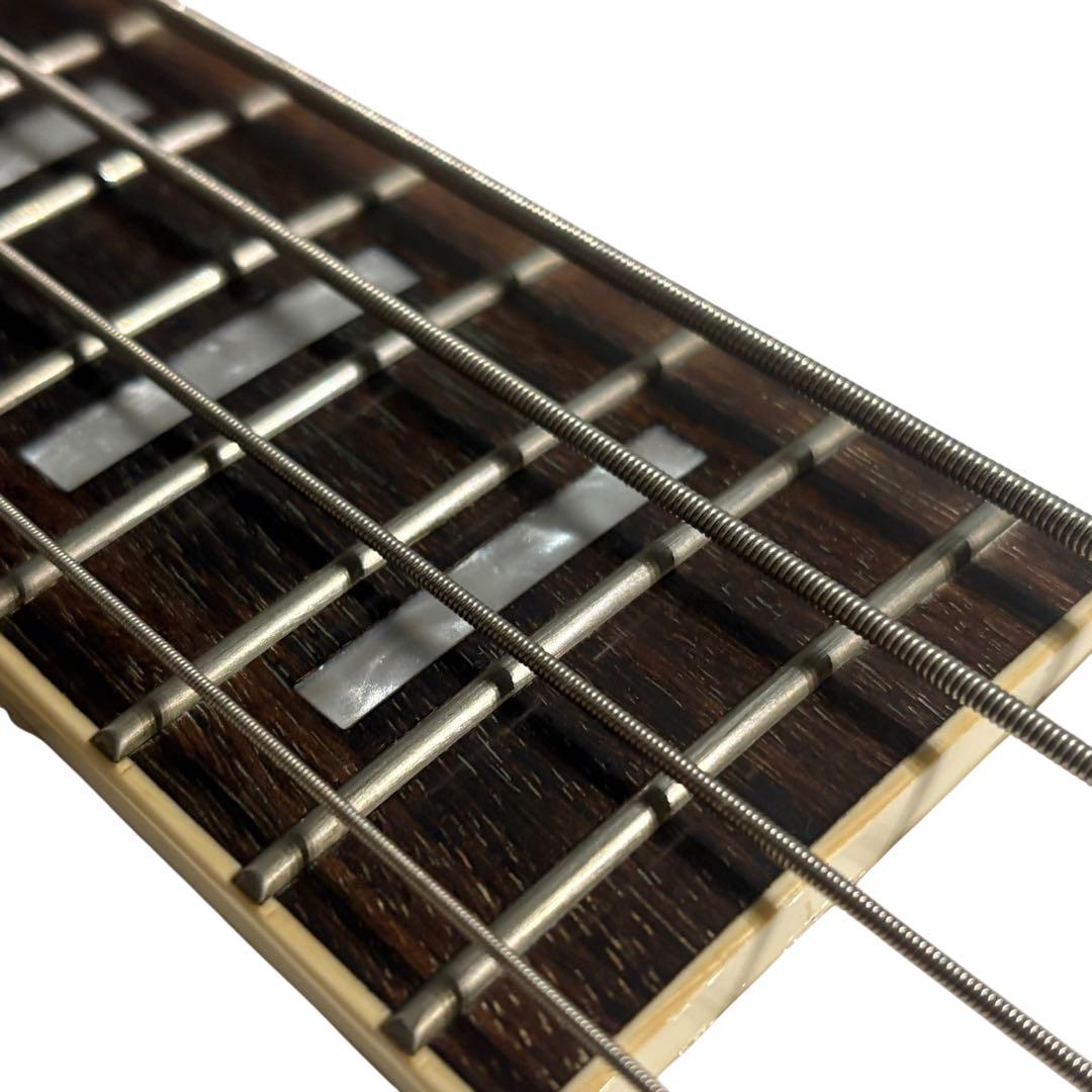 レフティー 左利き GrassRoots レスポール ベース 白 ソフトケース付