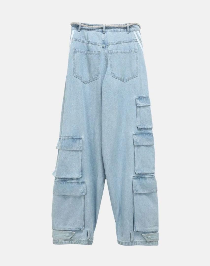 adidas Adilenium デニムカーゴパンツ　balenciaga 34