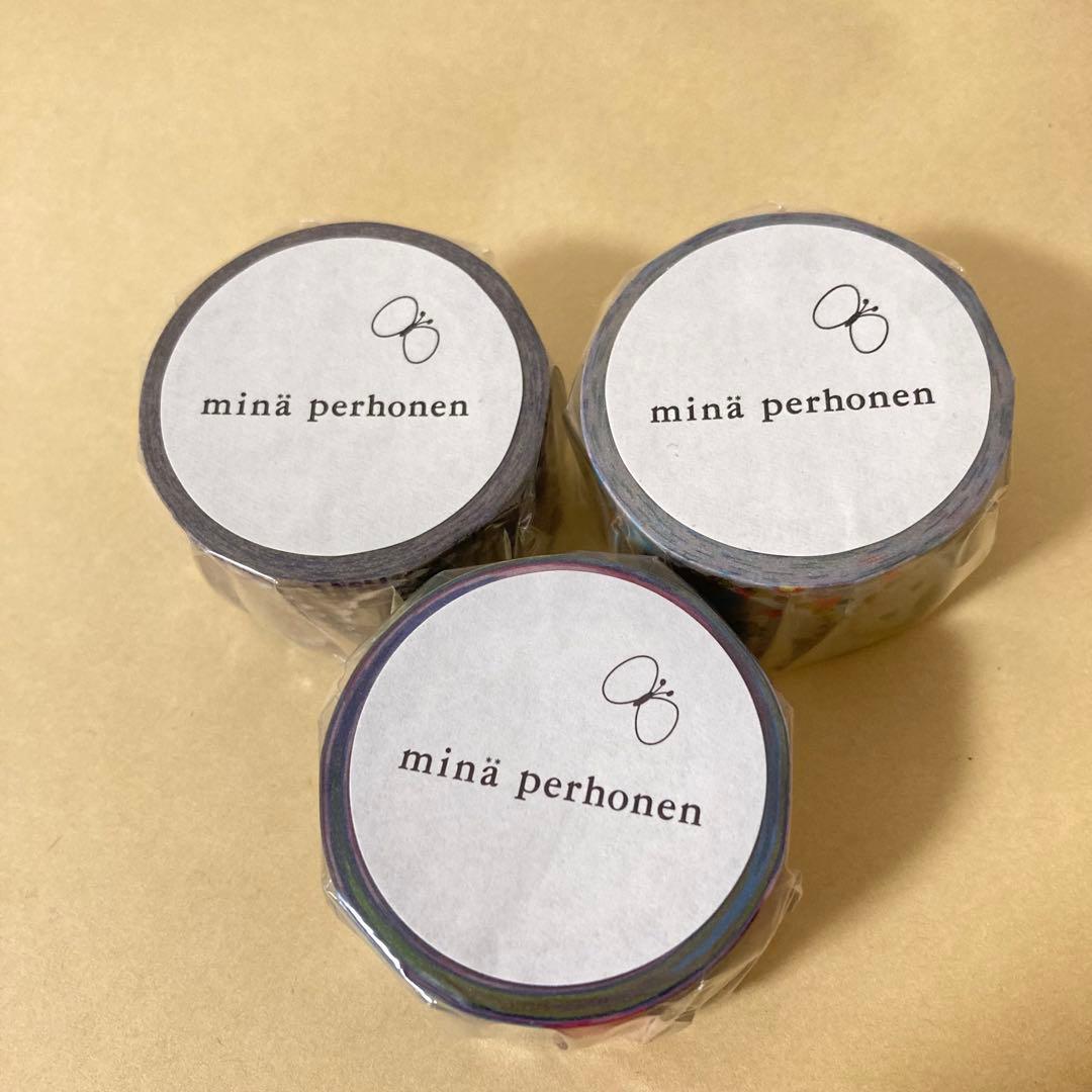未使用品 mina perhonen マスキングテープ タンバリン 3本セット