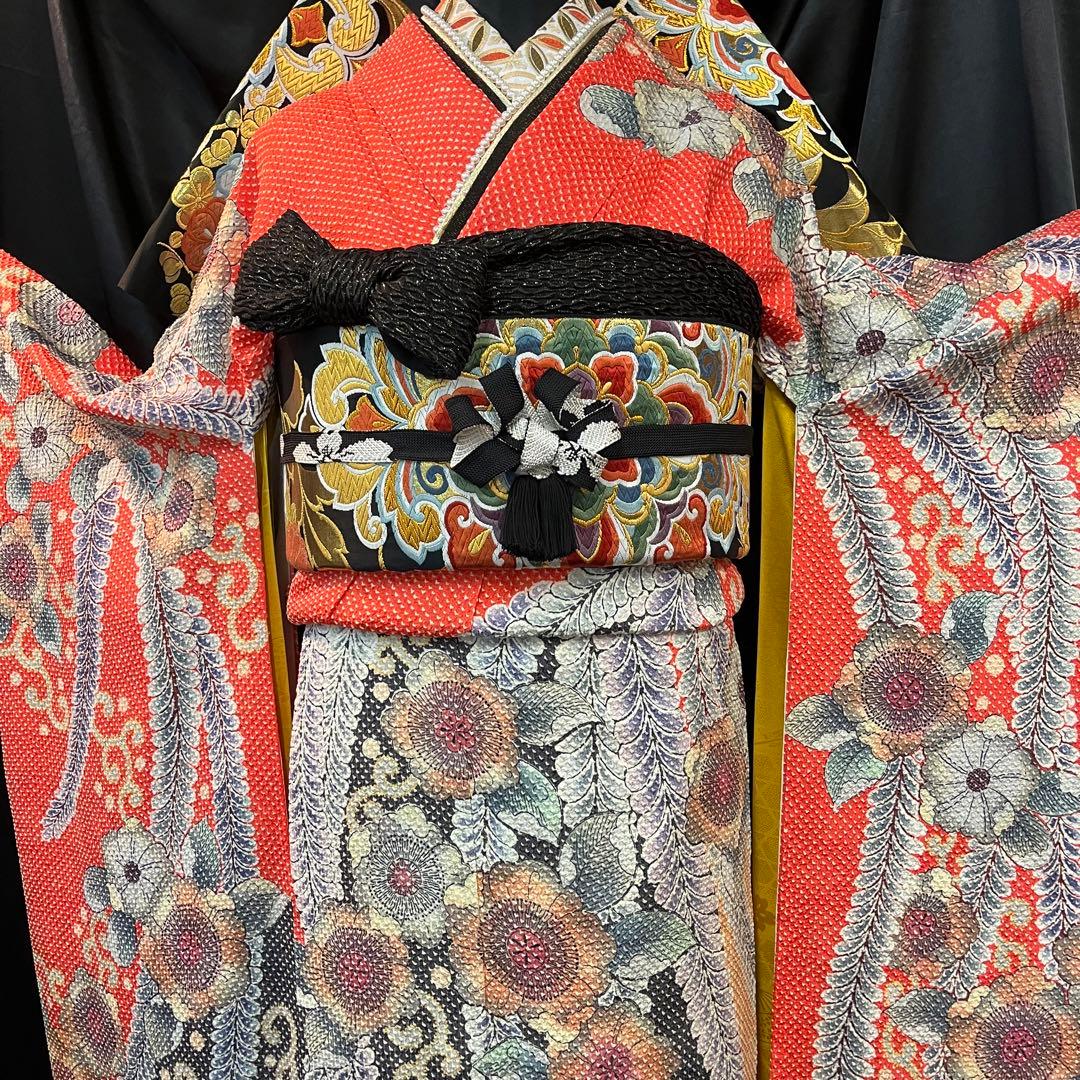 振袖フルセット ■希少落款入り■藤娘きぬたや■辻ヶ花■総絞り■振袖一式