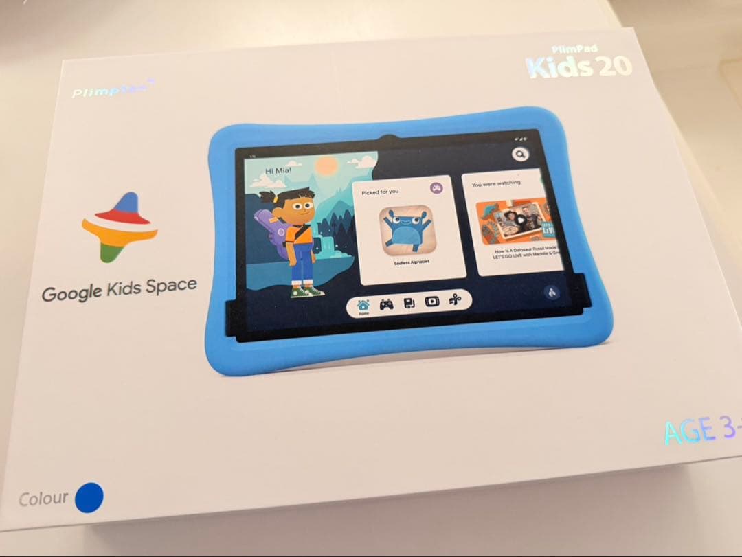 キッズタブレットAndroid 15 PlimPad Kids 20 Blue