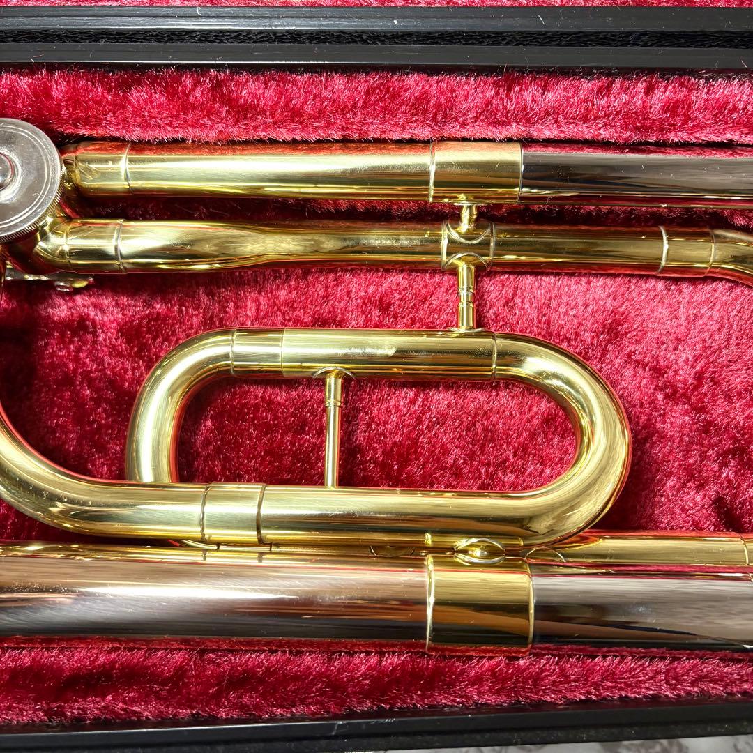 美品　ヤマハYSL-3540R テナーバストロンボーン マウスピース付　メッキ