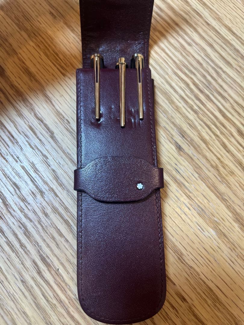 MONBLAC モンブラン　ペンケース3本 ボルドー