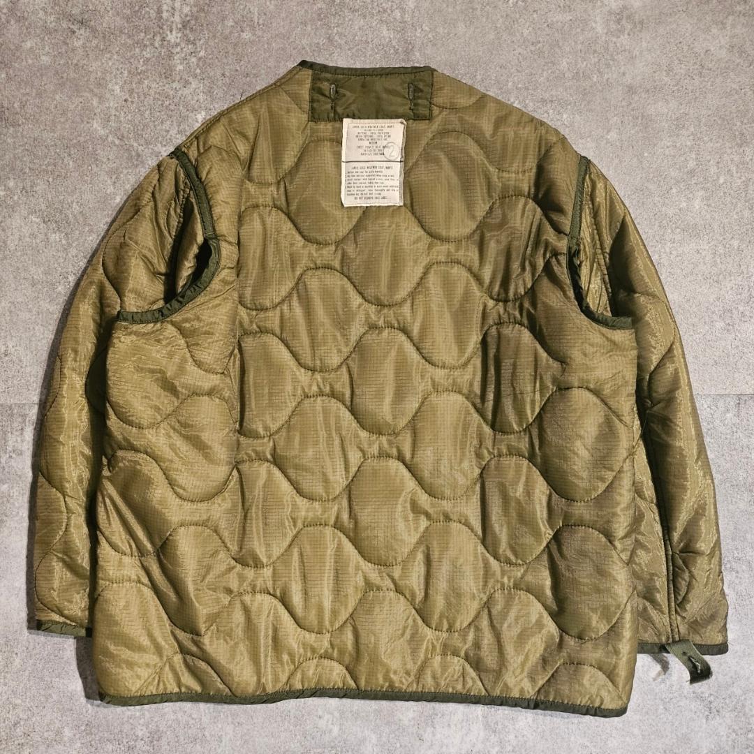 70s M-65 キルティング ライナージャケット ミリタリー DM1048