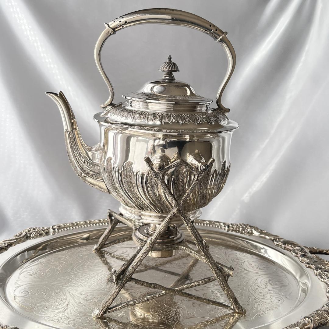 【Walker & Hall】 ビクトリアン ティーケトル バナー / スタンド