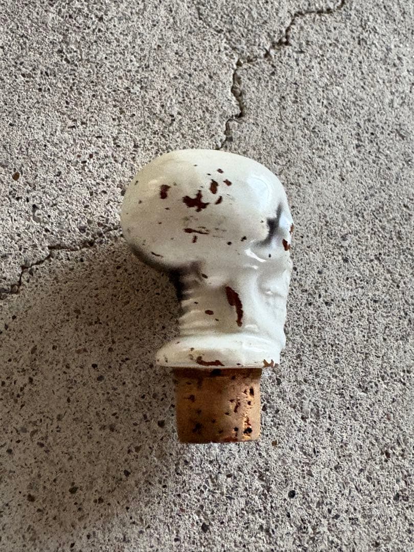 【希少】50年代スカルデキャンタ　陶器　ヴィンテージ　ミッドセンチュリー