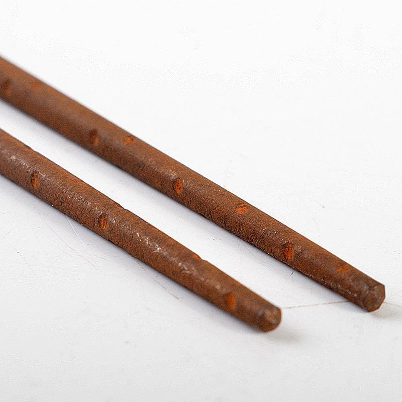 明珍火箸　五十一代　明珍宗之作　錆付火箸　共箱　C　6180