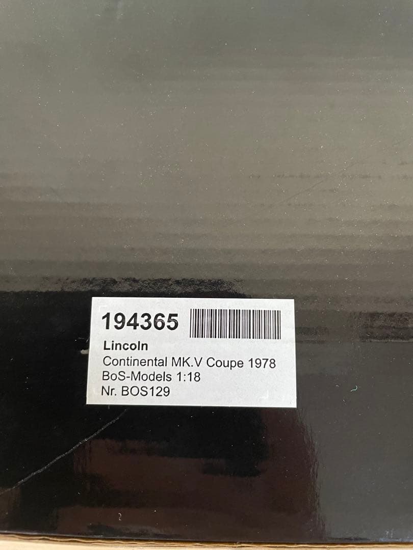 BOS製 リンカーン コンチネンタル マーク5 クーペ 1978 1/18